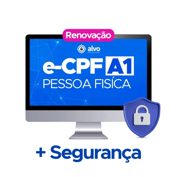 e-CPF A1 12 Meses de Validade Certificado Digital e Renovação